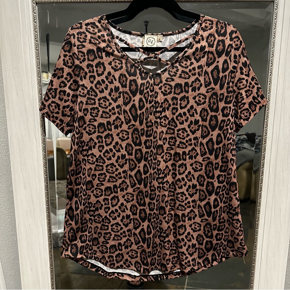 Grace + Emma Leopard Blouse